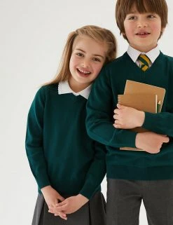 M&S Collection Jumpers 2pk Unisex Pure Cotton School Jumper (3-18 Yrs) -Cheap School Uniform Store SD 04 T76 3919 J0 X EC 0