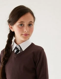 M&S Collection Jumpers 2pk Unisex Pure Cotton School Jumper (3-18 Yrs) -Cheap School Uniform Store SD 04 T76 3919 N0 X EC 1