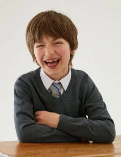 M&S Collection Jumpers 2pk Unisex Pure Cotton School Jumper (3-18 Yrs) -Cheap School Uniform Store SD 04 T76 3919 T0 X EC 2