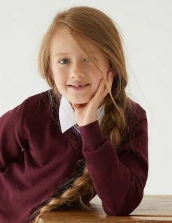 M&S Collection Jumpers 2pk Unisex Pure Cotton School Jumper (3-18 Yrs) -Cheap School Uniform Store SD 04 T76 3919 XM X EC 1