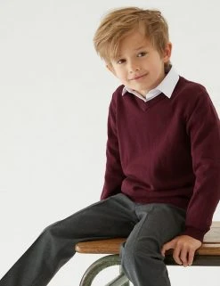 M&S Collection Jumpers 2pk Unisex Pure Cotton School Jumper (3-18 Yrs) -Cheap School Uniform Store SD 04 T76 3919 XM X EC 2