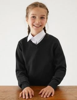 M&S Collection Jumpers 2pk Unisex Pure Cotton School Jumper (3-18 Yrs) -Cheap School Uniform Store SD 04 T76 3919 Y0 X EC 1