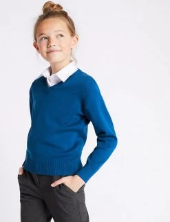 M&S Collection Jumpers Unisex Cotton Rich School Jumper (3-16 Yrs) 15 M&S Collection Jumpers Unisex Cotton Rich School Jumper (3-16 Yrs) -Cheap School Uniform Store SD 04 T76 3920 E0 X EC 1
