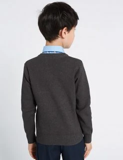 M&S Collection Jumpers Unisex Cotton Rich School Jumper (3-16 Yrs) 23 M&S Collection Jumpers Unisex Cotton Rich School Jumper (3-16 Yrs) -Cheap School Uniform Store SD 04 T76 3920 T0 X EC 3
