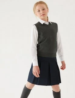 M&S Collection Jumpers Unisex Pure Cotton School Tank Top (2-18 Yrs) 4 M&S Collection Jumpers Unisex Pure Cotton School Tank Top (2-18 Yrs) -Cheap School Uniform Store SD 04 T76 3922 T0 X EC 1