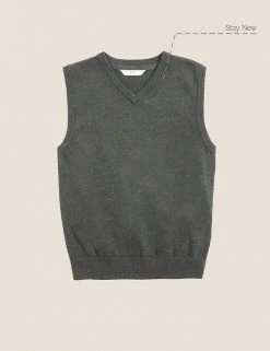 M&S Collection Jumpers Unisex Pure Cotton School Tank Top (2-18 Yrs) 3 M&S Collection Jumpers Unisex Pure Cotton School Tank Top (2-18 Yrs) -Cheap School Uniform Store SD 04 T76 3922 T0 X EC 90