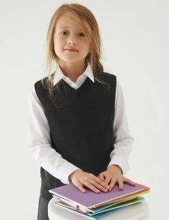 M&S Collection Jumpers Unisex Pure Cotton School Tank Top (2-18 Yrs) 9 M&S Collection Jumpers Unisex Pure Cotton School Tank Top (2-18 Yrs) -Cheap School Uniform Store SD 04 T76 3922 Y0 X EC 1
