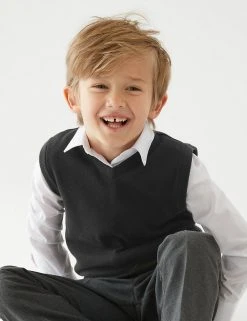 M&S Collection Jumpers Unisex Pure Cotton School Tank Top (2-18 Yrs) 10 M&S Collection Jumpers Unisex Pure Cotton School Tank Top (2-18 Yrs) -Cheap School Uniform Store SD 04 T76 3922 Y0 X EC 2