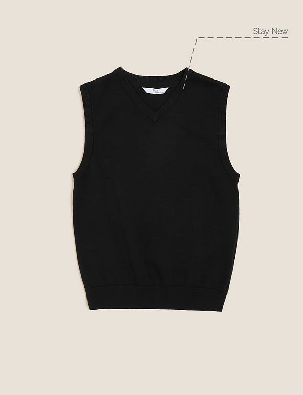 Unisex Pure Cotton School Tank Top (2-18 Yrs) M&S Collection Jumpers Unisex Pure Cotton School Tank Top (2-18 Yrs) -Cheap School Uniform Store SD 04 T76 3922 Y0 X EC 90