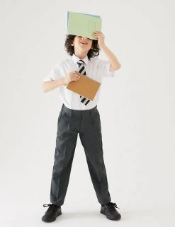 M&S Collection Boys' Regular Leg School Trousers (2-16 Yrs) -Cheap School Uniform Store SD 04 T76 4623 T0 X EC 0