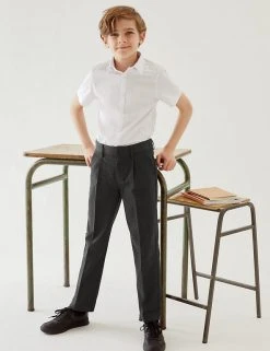 M&S Collection Boys' Regular Leg Slim Fit School Trousers (2-18 Yrs) 18 M&S Collection Boys' Regular Leg Slim Fit School Trousers (2-18 Yrs) -Cheap School Uniform Store SD 04 T76 4631 T0 X EC 0