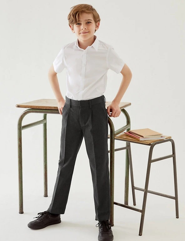 M&S Collection Boys' Regular Leg Slim Fit School Trousers (2-18 Yrs) 8 M&S Collection Boys' Regular Leg Slim Fit School Trousers (2-18 Yrs) - Image 6