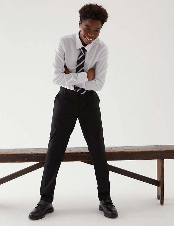 Boys' Skinny Leg Plus Fit School Trousers (2-18 Yrs) M&S Collection Boys' Skinny Leg Plus Fit School Trousers (2-18 Yrs) -Cheap School Uniform Store SD 04 T76 4765P Y0 X EC 0