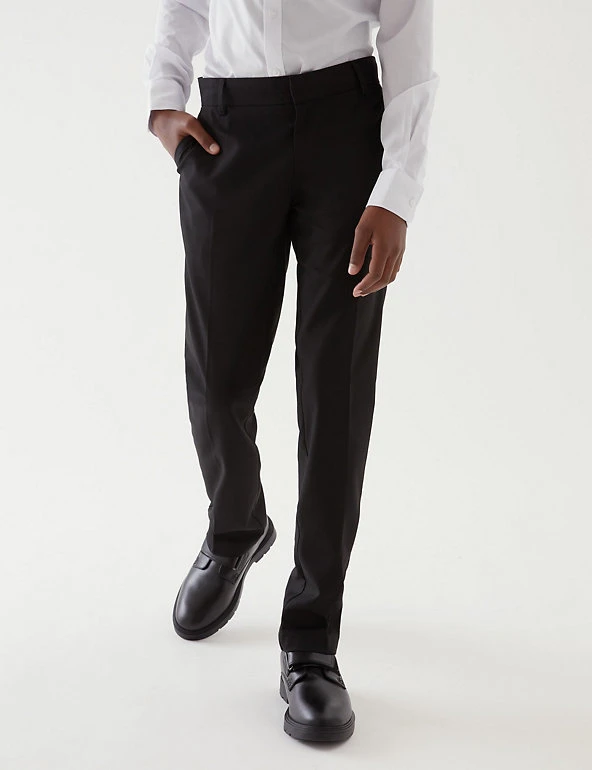 Boys' Skinny Leg Plus Fit School Trousers (2-18 Yrs) M&S Collection Boys' Skinny Leg Plus Fit School Trousers (2-18 Yrs) -Cheap School Uniform Store SD 04 T76 4765P Y0 X EC 1
