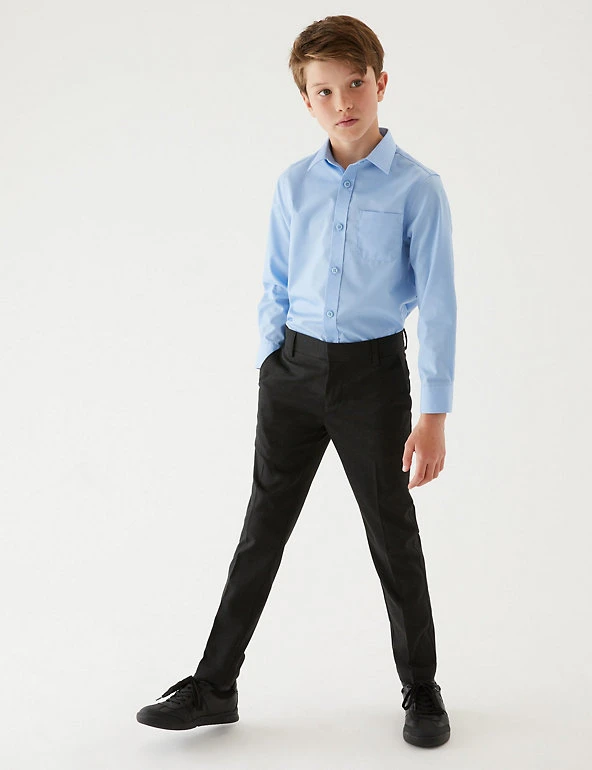 Boys' Skinny Leg School Trousers (2-18 Yrs) M&S Collection Boys' Skinny Leg School Trousers (2-18 Yrs) -Cheap School Uniform Store SD 04 T76 4765 VP X EC 0
