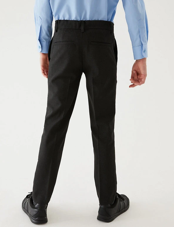 Boys' Skinny Leg School Trousers (2-18 Yrs) M&S Collection Boys' Skinny Leg School Trousers (2-18 Yrs) -Cheap School Uniform Store SD 04 T76 4765 VP X EC 2