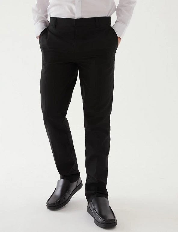 Boys' Skinny Leg School Trousers (2-18 Yrs) M&S Collection Boys' Skinny Leg School Trousers (2-18 Yrs) -Cheap School Uniform Store SD 04 T76 4765 Y0 X EC 1