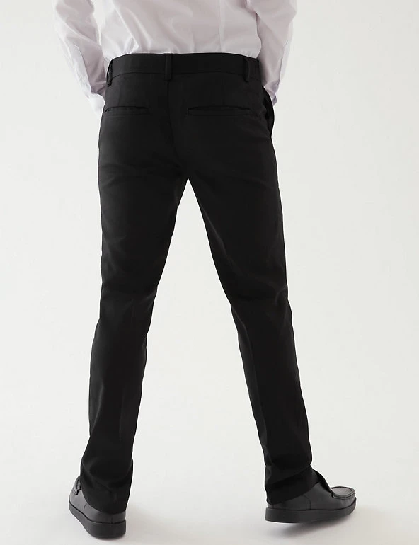 Boys' Skinny Leg School Trousers (2-18 Yrs) M&S Collection Boys' Skinny Leg School Trousers (2-18 Yrs) -Cheap School Uniform Store SD 04 T76 4765 Y0 X EC 2