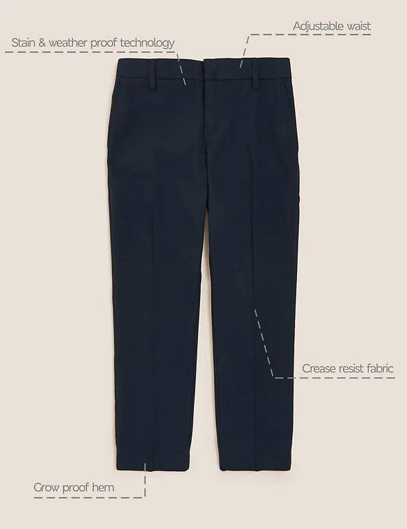 Boys’ Slim Leg School Trousers (2-18 Yrs) M&S Collection Boys’ Slim Leg School Trousers (2-18 Yrs) -Cheap School Uniform Store SD 04 T76 4791 F0 X EC 90