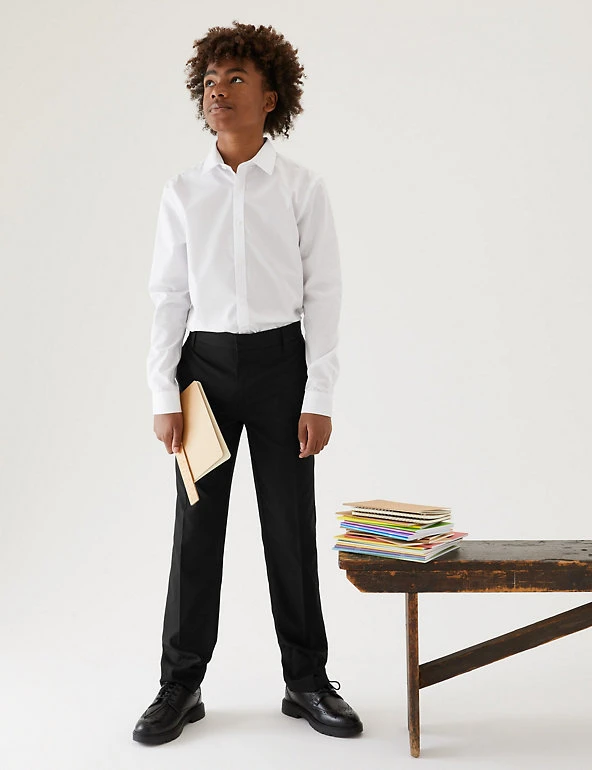 Boys' Slim Leg Slim Fit School Trousers (2-18 Yrs) M&S Collection Boys' Slim Leg Slim Fit School Trousers (2-18 Yrs) -Cheap School Uniform Store SD 04 T76 4792 Y0 X EC 0