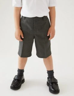 M&S Collection 2pk Boys' Easy Dressing School Shorts (3-14 Yrs) 4 M&S Collection 2pk Boys' Easy Dressing School Shorts (3-14 Yrs) -Cheap School Uniform Store SD 04 T76 4912 T0 X EC 1