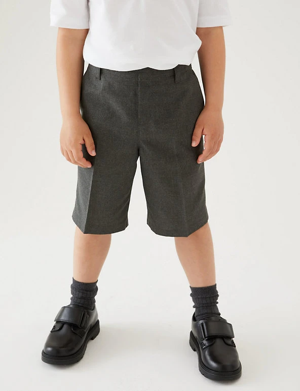 2pk Boys' Easy Dressing School Shorts (3-14 Yrs) M&S Collection 2pk Boys' Easy Dressing School Shorts (3-14 Yrs) -Cheap School Uniform Store SD 04 T76 4912 T0 X EC 1
