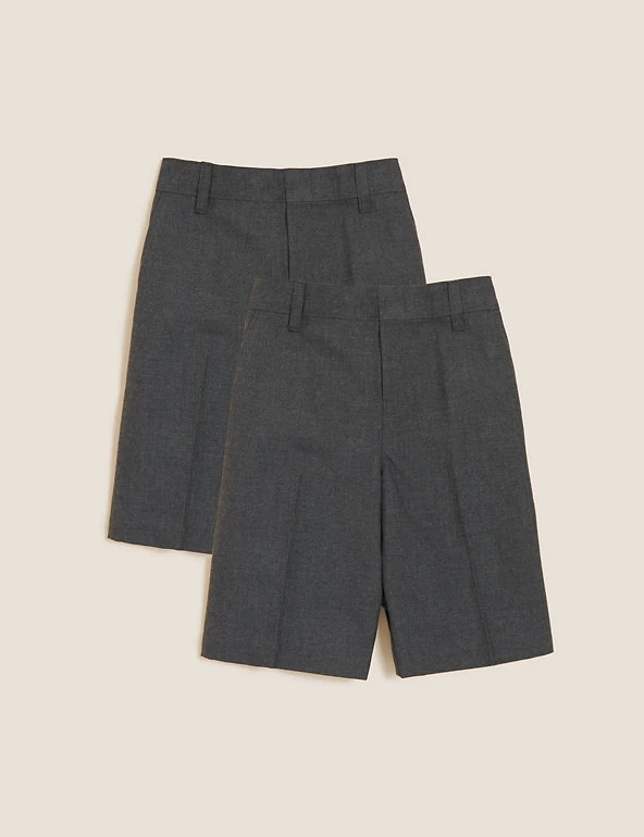 2pk Boys' Easy Dressing School Shorts (3-14 Yrs) M&S Collection 2pk Boys' Easy Dressing School Shorts (3-14 Yrs) -Cheap School Uniform Store SD 04 T76 4912 T0 X EC 90