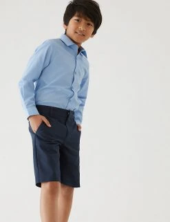 M&S Collection School 2pk Boys' Regular Leg Shorts (2-14 Yrs) -Cheap School Uniform Store SD 04 T76 4918 F4 X EC 0