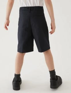 M&S Collection School 2pk Boys' Regular Leg Shorts (2-14 Yrs) -Cheap School Uniform Store SD 04 T76 4918 PK X EC 2