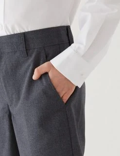 M&S Collection School 2pk Boys' Regular Leg Shorts (2-14 Yrs) -Cheap School Uniform Store SD 04 T76 4918 T0 X EC 4