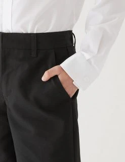M&S Collection School 2pk Boys' Regular Leg Shorts (2-14 Yrs) -Cheap School Uniform Store SD 04 T76 4918 Y0 X EC 4