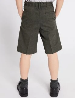 M&S Collection Boys' Regular Leg Pleat Front School Shorts (2-14 Yrs) 5 M&S Collection Boys' Regular Leg Pleat Front School Shorts (2-14 Yrs) -Cheap School Uniform Store SD 04 T76 4935 T0 X EC 2