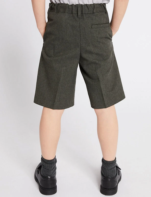 Boys' Regular Leg Pleat Front School Shorts (2-14 Yrs) M&S Collection Boys' Regular Leg Pleat Front School Shorts (2-14 Yrs) -Cheap School Uniform Store SD 04 T76 4935 T0 X EC 2