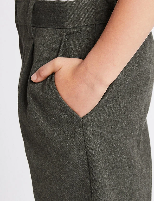 Boys' Regular Leg Pleat Front School Shorts (2-14 Yrs) M&S Collection Boys' Regular Leg Pleat Front School Shorts (2-14 Yrs) -Cheap School Uniform Store SD 04 T76 4935 T0 X EC 3