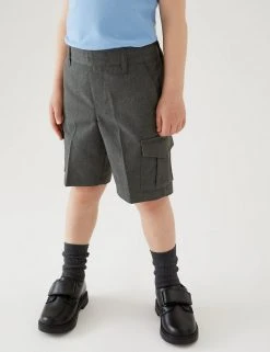 2pk Boys' Plus Fit Cargo School Shorts (4-14 Yrs) -Cheap School Uniform Store SD 04 T76 4953P T0 X EC 1