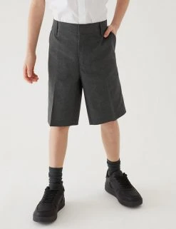 School 2pk Boys' Slim Leg Plus Fit Shorts (4-14 Yrs) -Cheap School Uniform Store SD 04 T76 4964P T0 X EC 1