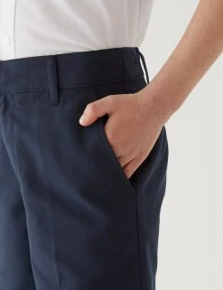 M&S Collection School 2pk Boys' Slim Leg Shorts (2-14 Yrs) -Cheap School Uniform Store SD 04 T76 4964 F0 X EC 4