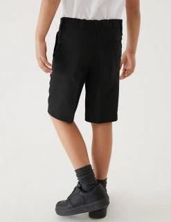 M&S Collection School 2pk Boys' Slim Leg Shorts (2-14 Yrs) -Cheap School Uniform Store SD 04 T76 4964 Y0 X EC 2