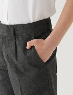 M&S Collection School 2pk Boys' Regular Leg Shorts (2-14 Yrs) 7 M&S Collection School 2pk Boys' Regular Leg Shorts (2-14 Yrs) -Cheap School Uniform Store SD 04 T76 4965 T0 X EC 4