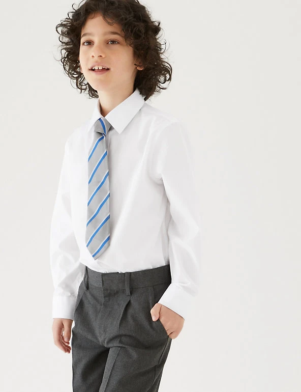 3pk Boys' Plus Fit Easy Iron School Shirts (4-18 Yrs) M&S Collection 3pk Boys' Plus Fit Easy Iron School Shirts (4-18 Yrs) -Cheap School Uniform Store SD 04 T76 5719P Z0 X EC 0