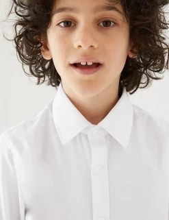 M&S Collection 3pk Boys' Plus Fit Easy Iron School Shirts (4-18 Yrs) 4 M&S Collection 3pk Boys' Plus Fit Easy Iron School Shirts (4-18 Yrs) -Cheap School Uniform Store SD 04 T76 5719P Z0 X EC 1