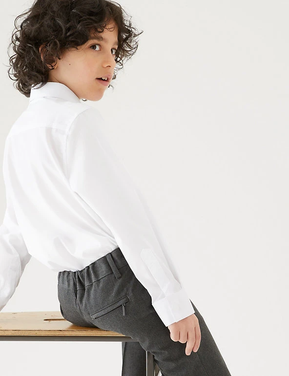 3pk Boys' Plus Fit Easy Iron School Shirts (4-18 Yrs) M&S Collection 3pk Boys' Plus Fit Easy Iron School Shirts (4-18 Yrs) -Cheap School Uniform Store SD 04 T76 5719P Z0 X EC 2