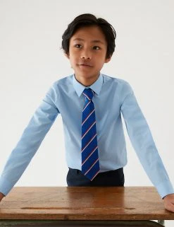 M&S Collection 3pk Boys' Easy Iron School Shirts (2-16 Yrs) 14 M&S Collection 3pk Boys' Easy Iron School Shirts (2-16 Yrs) -Cheap School Uniform Store SD 04 T76 5719 E0 X EC 0
