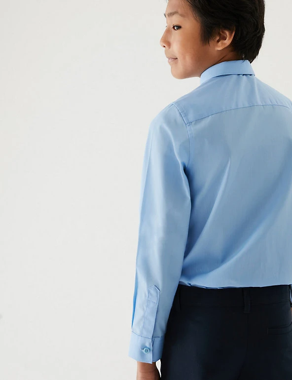 3pk Boys' Easy Iron School Shirts (2-16 Yrs) M&S Collection 3pk Boys' Easy Iron School Shirts (2-16 Yrs) -Cheap School Uniform Store SD 04 T76 5719 E0 X EC 2