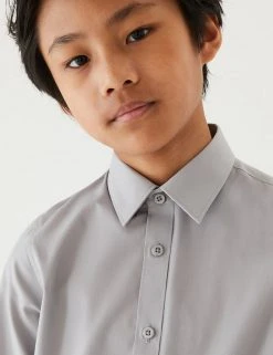 M&S Collection 3pk Boys' Easy Iron School Shirts (2-16 Yrs) 10 M&S Collection 3pk Boys' Easy Iron School Shirts (2-16 Yrs) -Cheap School Uniform Store SD 04 T76 5719 T0 X EC 1