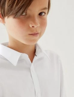 M&S Collection Boys' 2pk Slim Fit Stretch School Shirts (2-16 Yrs) 4 M&S Collection Boys' 2pk Slim Fit Stretch School Shirts (2-16 Yrs) -Cheap School Uniform Store SD 04 T76 5753 Z0 X EC 1