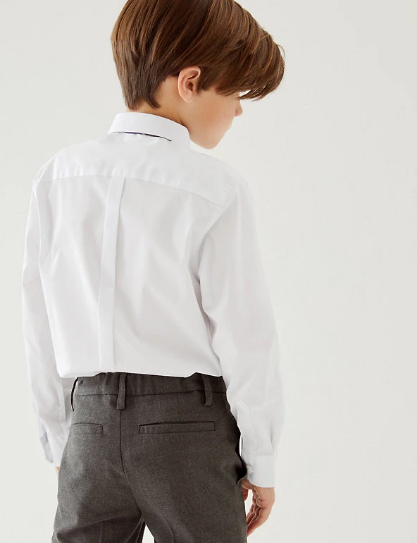 Boys' 2pk Slim Fit Stretch School Shirts (2-16 Yrs) M&S Collection Boys' 2pk Slim Fit Stretch School Shirts (2-16 Yrs) -Cheap School Uniform Store SD 04 T76 5753 Z0 X EC 2