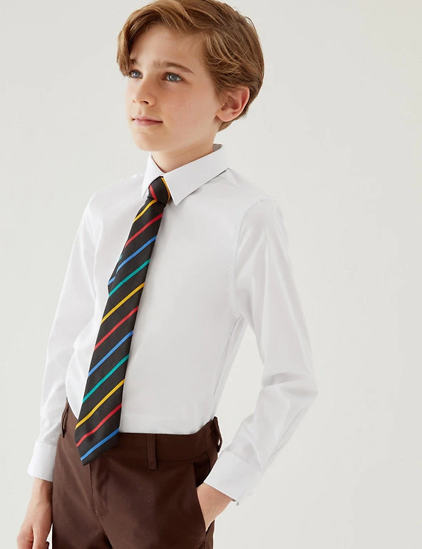 Boys' 2pk Skinny Fit Stretch School Shirts (2-16 Yrs) M&S Collection Boys' 2pk Skinny Fit Stretch School Shirts (2-16 Yrs) -Cheap School Uniform Store SD 04 T76 5754 Z0 X EC 0