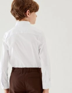 M&S Collection Boys' 2pk Skinny Fit Stretch School Shirts (2-16 Yrs) 5 M&S Collection Boys' 2pk Skinny Fit Stretch School Shirts (2-16 Yrs) -Cheap School Uniform Store SD 04 T76 5754 Z0 X EC 2