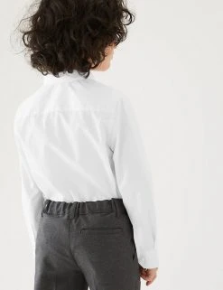 M&S Collection 2pk Boys' Slim Fit Non-Iron School Shirts (2-18 Yrs) 5 M&S Collection 2pk Boys' Slim Fit Non-Iron School Shirts (2-18 Yrs) -Cheap School Uniform Store SD 04 T76 5769 Z0 X EC 2